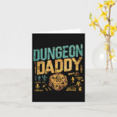 Carte Retro Dungeon Daddy pour père (Fleur jaune)