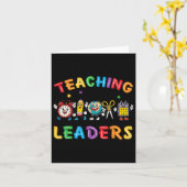 Carte Retro Enseigner de futurs leaders Enseignant Super (Fleur jaune)