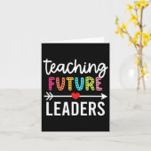 Carte Retro Enseigner de futurs leaders Enseignant Super (Fleur jaune)
