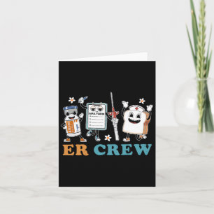 Carte Retro Er Crew Urgence Room Funny Er Ed Nurse Tec