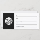 Carte Retro et Boho noir et blanc | Certificat cadeau (Dos)