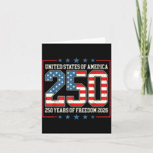 Carte Rétro États-Unis d'Amérique 250 Amérique de