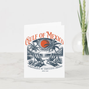 Carte Retro Eté Golfe Du Mexique Forever Beach Golfo De