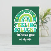 Carte Retro Feeling so Lucky St. Patrick's Day Card (Debout devant)