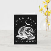 Carte Retro Feral Aunts Build Character Funny New Aunt C (Fleur jaune)