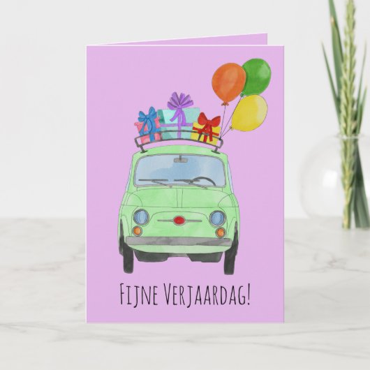 Carte Retro Fiat 500 (Devant)