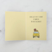 Carte Retro Fiat 500 pour l'anniversaire espagnol (Intérieur)