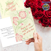 Carte Retro Floral Funny Husband Valentine's Day