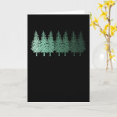 Carte RETRO FORET RANDONNEE Chasseur Bûcheron Randonneur (Fleur jaune)