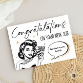 Carte Retro & Funny Félicitations pour votre nouvelle ca