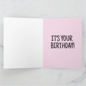 CARTE RETRO FUNNY FUNNY BANTHDAE GREETING CARD (Intérieur)