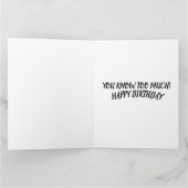 CARTE RETRO FUNNY FUNNY BANTHDAE GREETING CARD (Intérieur)