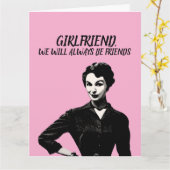 CARTE RETRO FUNNY FUNNY BANTHDAE GREETING CARD (Fleur jaune)