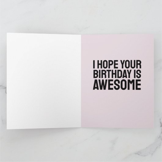CARTE RETRO FUNNY FUNNY BANTHDAE GREETING CARD (Intérieur)