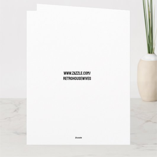 CARTE RETRO FUNNY FUNNY BANTHDAE GREETING CARD (Dos)