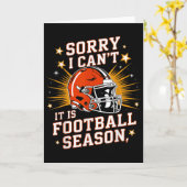 Carte Retro Funny Game Day Sorry I Can't It Is Football (Fleur jaune)