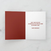Carte Rétro Funny Manque Gâteau D'anniversaire Joyeux An (Intérieur)