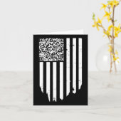 Carte Retro Funny Qr Trump Code de danse (Fleur jaune)