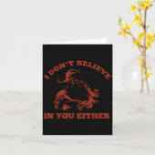 Carte Retro Funny Santa Clause I Don't Believe In You Ei (Fleur jaune)