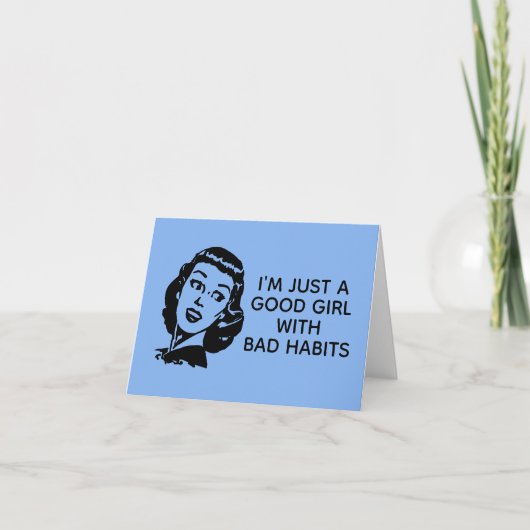 Carte Retro Good Girl (Devant)