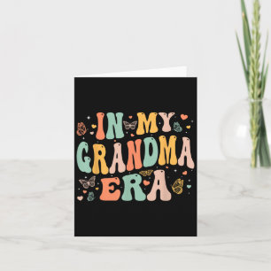 Carte Rétro Groovy À l'ère de ma grand-mère Fête des mèr