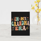 Carte Rétro Groovy À l'ère de ma grand-mère Fête des mèr (Fleur jaune)