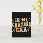 Carte Rétro Groovy Dans Mon Ère Grammie Fête Des Mères F (Fleur jaune)