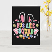 Carte Retro Groovy Équipe de Bus Aide Lapin Oreille Fleu (Fleur jaune)