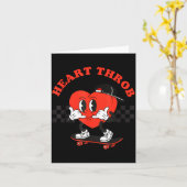 Carte Retro Groovy Heart Throb Valentines Day Toddlers B (Fleur jaune)