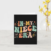Carte Retro Groovy In My Niece Era Mother's Day Kids Gir (Fleur jaune)