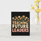 Carte Retro Groovy Teaching Future Leaders Tees Flower P (Fleur jaune)