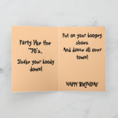 Carte RETRO HAPPY BANTHDAY card (Intérieur)