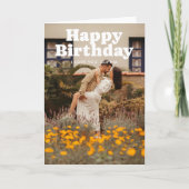 Carte Retro Happy Birthday 3 Photo (Devant)