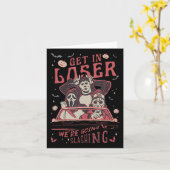 Carte Retro Horror Hommes Montez Les Perdedants On Va Ég (Fleur jaune)