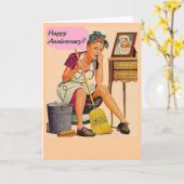 Carte Rétro Housewife (Fleur jaune)