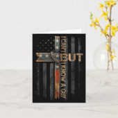 Carte Retro I Can't But I Know A Guy Christian Faith Bel (Fleur jaune)