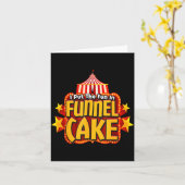 Carte Retro I Put The Fun In Funnel Cake _ Circus Staff  (Fleur jaune)