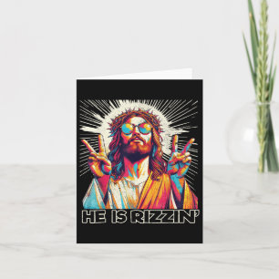 Carte Rétro Il Rizzin Drôle Jésus A Rizzen Pâques C