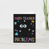 Carte Retro I'm A Math Teacher Of Course I Have Problems (Devant)
