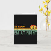 Carte Retro Im Making Em At Night Cheese Sandwich Funny  (Fleur jaune)