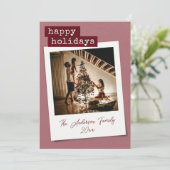 Carte Retro Instant Photo Holiday (Debout devant)