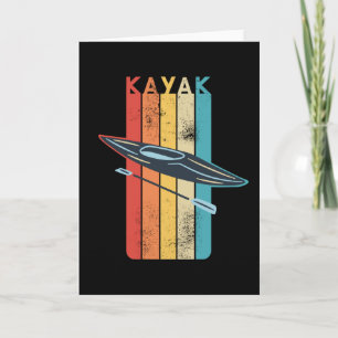Carte Retro Kayaking Kayak Cadeau pour Kayaker