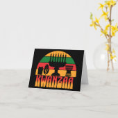 Carte Retro Kwanzaa (Fleur jaune)
