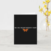 Carte Rétro Le Seul Monarque Orange Je Veux Papillon T (Fleur jaune)