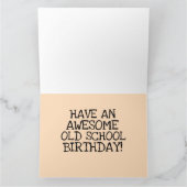 Carte RETRO les années 70 CASSETTE TAPE D'ANNIVERSAIRE C (Intérieur)