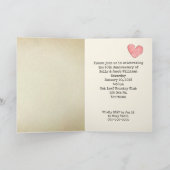 Carte Retro Library Card 50th Anniversary Party (Intérieur)