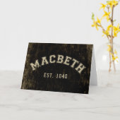 Carte Retro Macbeth (Fleur jaune)