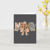 Carte Retro Mama Coquette Bows Leopard Mom Mother's Day  (Fleur jaune)