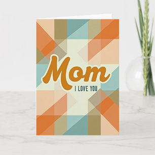 Carte Rétro Maman Je T'Aime