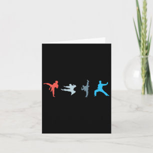 Carte Retro Martial Art Black Belt Athlète Japonais Spor
